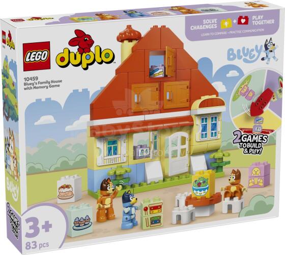 LEGO DUPLO Bluey perekonna maja koos mälumänguga