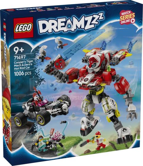 LEGO Dreamzzz Cooperi Tiigri Mech ja Zero Kuum Auto