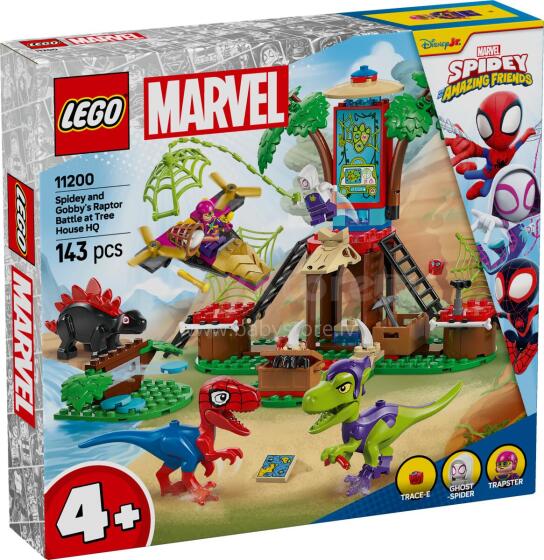LEGO Spidey ja Gobby Raptorite lahing puumaja peakorterisse