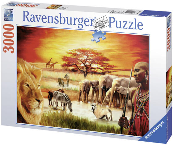 Ravensburger Pusle 3000 tk Savanni Loomad
