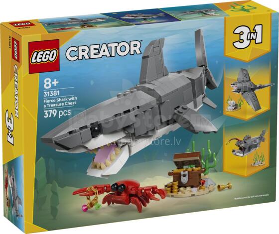 LEGO Creator Hirmus Hai koos Aarekarbiga