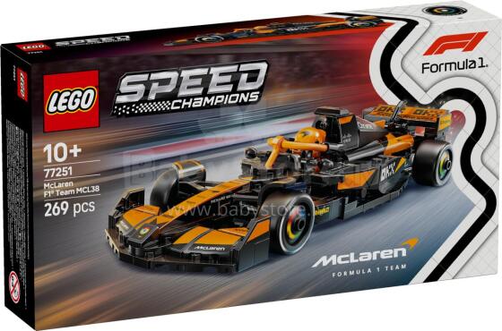 LEGO Speed Champions McLaren F1® Team MCL38 võidusõidauto