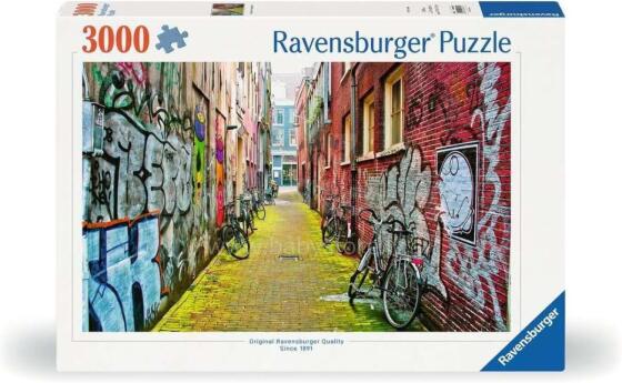 Ravensburger pusle 3000 tk Street Art Amsterdamis