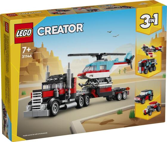 LEGO Creator Flatbed Truck with Helicopter