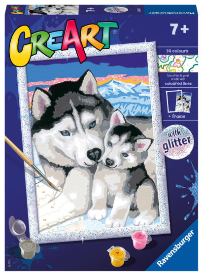 
Ravensburger Värvi numbritega Nunnud Husky'd