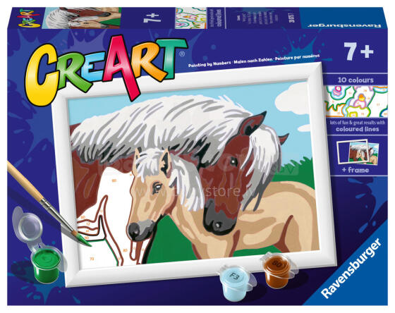 Ravensburger Рисуй по номерам Мать и жеребенок