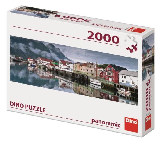Dino Panoramic Puzzle 2000 tk Kalapüügiküla