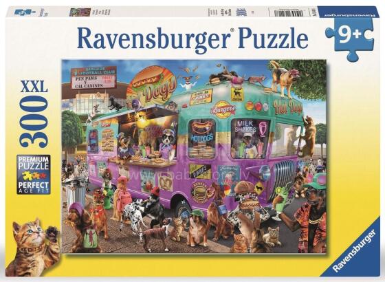 Пазл Ravensburger 300 деталей Очередь за хот-догами