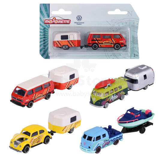 Majorette Premium autod VW Original + Haagis 4 erinevat