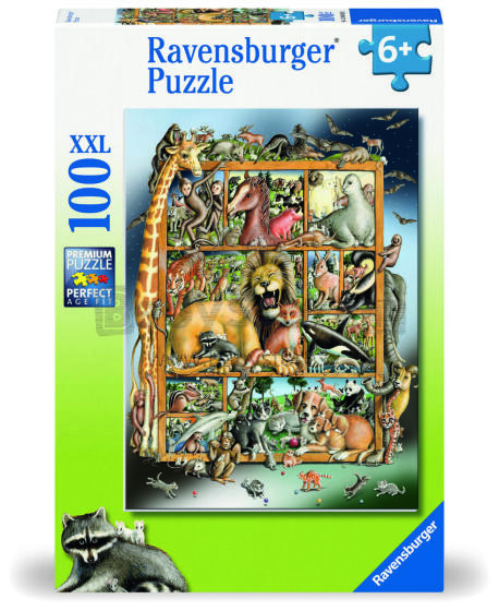 Ravensburger pusle 100 tk Loomad pildiraamis