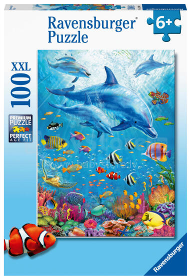 Ravensburger Pusle 100 tk Delfiinide Rühm