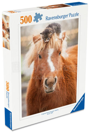 Ravensburgeri pusle 500 tükki: Ponid ja kass