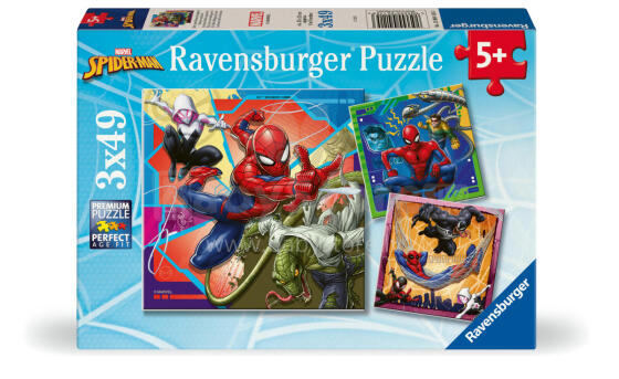 Ravensburger pusle 3x49 tükki: Spider-Man