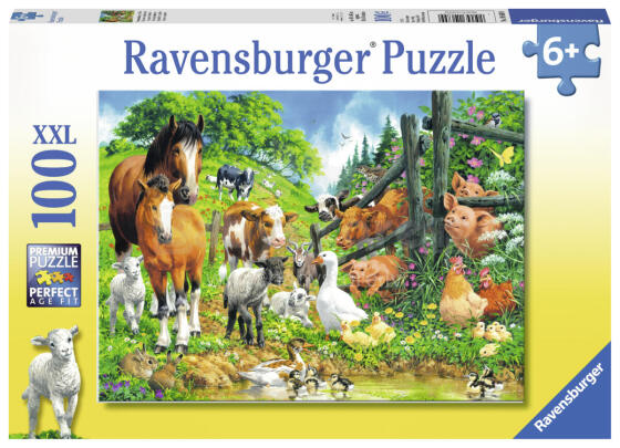 Ravensburger Pusle 100 tk Loomade Kohtumine