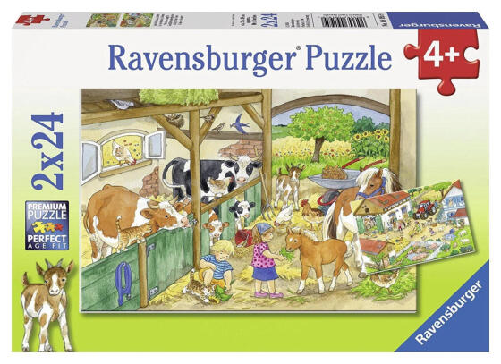 Ravensburger pusle 2x24 tk Merry Country Life