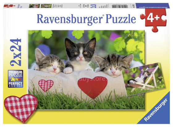 Ravensburger Pusle 2x24 tk Kassid