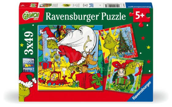 Ravensburger Pusle 3x49 Tükki: Grinch