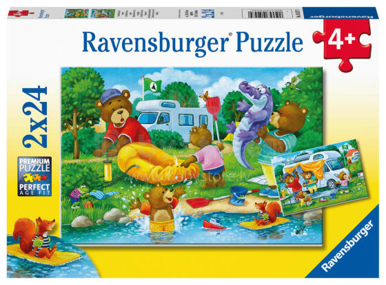 Ravensburger Pusle 2x24 tk Karude Puhkus
