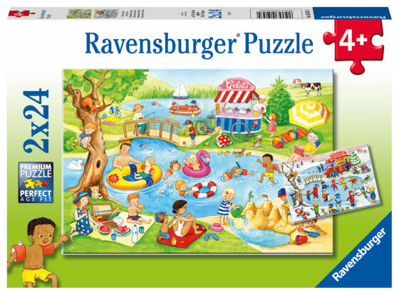 Ravensburger Pusle 2x24 tk Ujumine järves