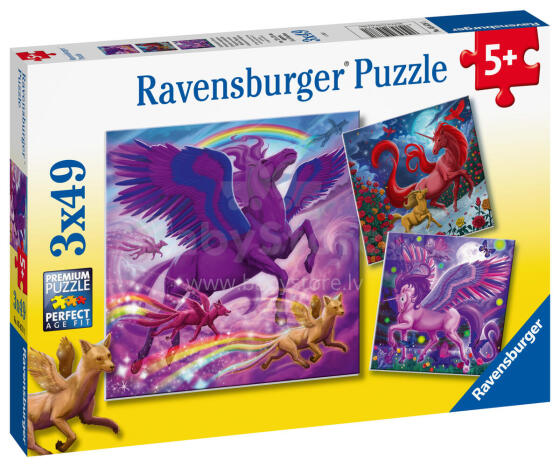Ravensburger pusle 3x49 tk Müütiline Suursugusus