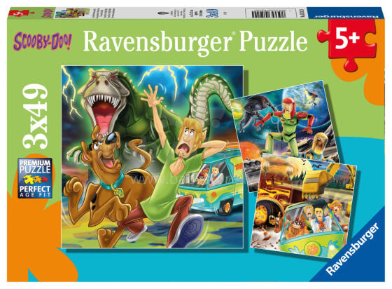 Ravenburgeri Puzzle 3x49 tk Scooby Doo