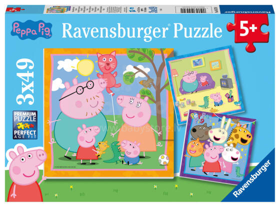 Ravensburger Pusle 3x49 tk Peppa Pig