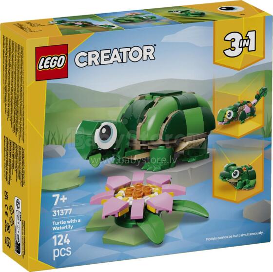 LEGO Creator Turtle with a Water Lily Flower