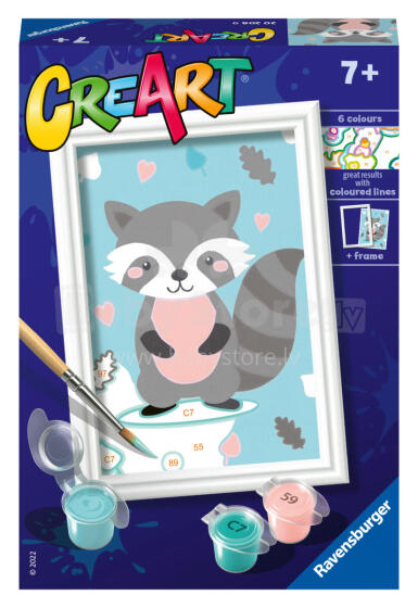 
Ravensburger Paint by Numbers Cute Raccoon