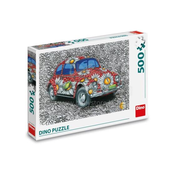 Dino pusle 500 tk Värvitud VW Beetle