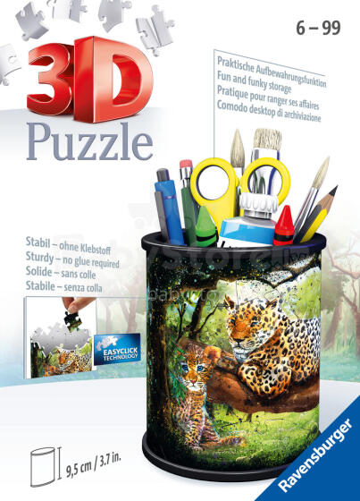 Ravensburger 3D pusle pliiatsitops leopard