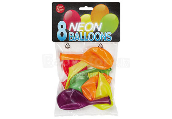 Bini Neon Balloons, 8 Tükki