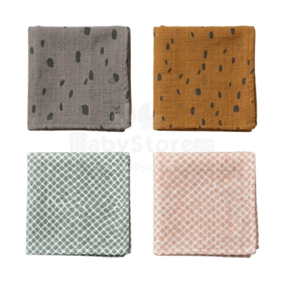 La bebe™ Musliinist näolapp Random Color 1 tk (30×30 cm)
