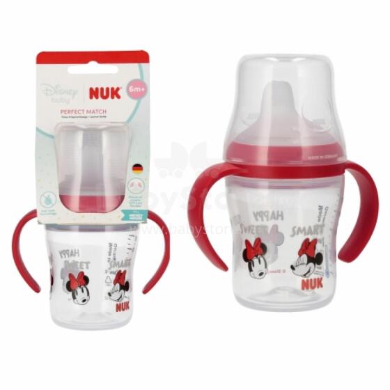 NUK CZE102153991 Pudel 150ml Käepidemetega +6m MINNIE