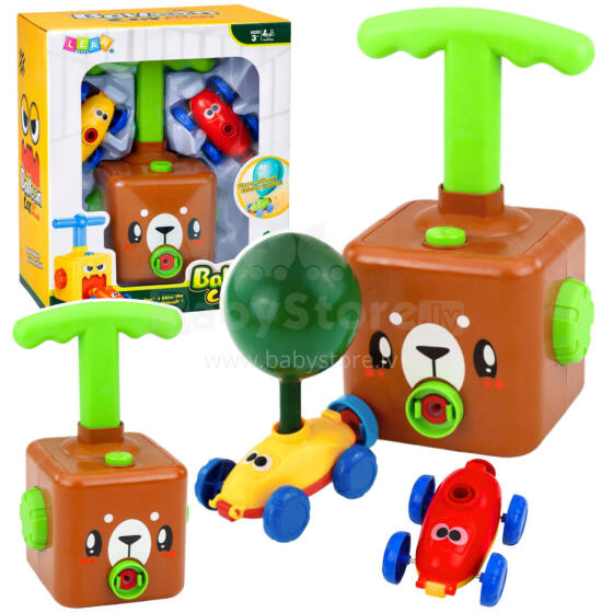 Toy Set with Balloon Launcher Cars Teddy Bear for Children