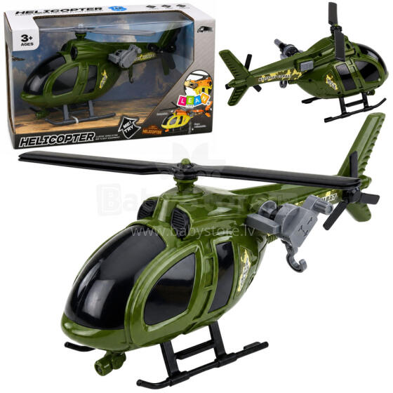 Sõjaväeline helikopter valguste ja helidega - roheline