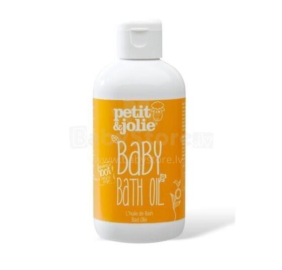 Petit Jolie Bath Oil Art.296442 100% looduslik rosmariiniekstraktiga nahka rahustav ja pehmendav piimjas vanniõli beebidele ja täiskasvanutele, 200 ml