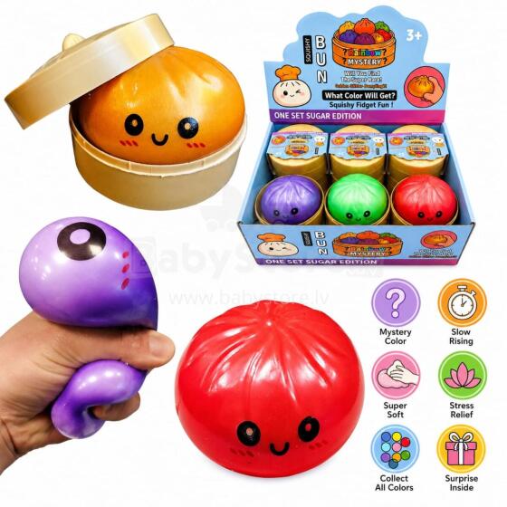 Bebe Basic Squishy Mesh Mystery Dumpling Art.B-2014  Stressivastane pehme silikoonpall (squishy)