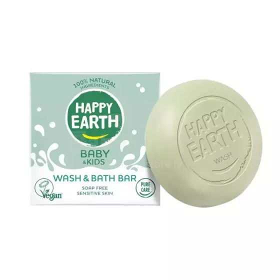 Happy Earth Bath Bar Art.296499  100% looduslik nahka kaitsev lõhnatu mähkmekreem, 75 ml