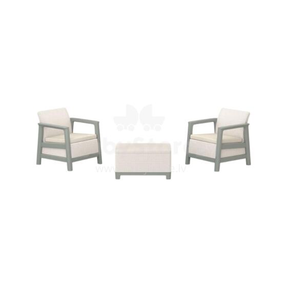 Aiam&ouml;&ouml;bli komplekt Scandi Linea Balcony Set kiviklibuhall/salveiroheline kivitoon