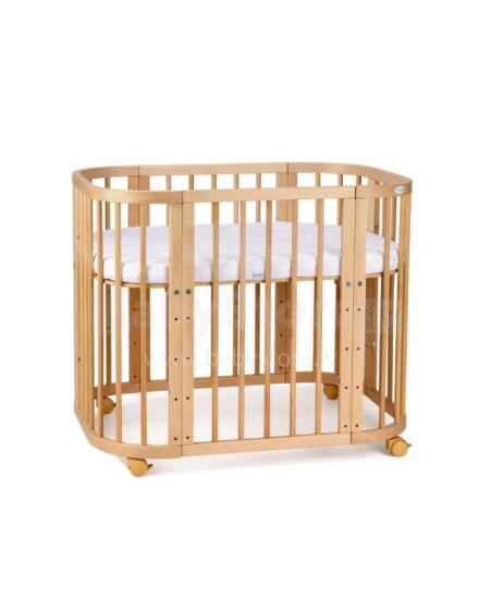 Waldin  Bed Crib  5 in 1 Art.297436 Natural Wood Multifunktsionaalne puidust 5-ühes transformeeriv võrevoodi