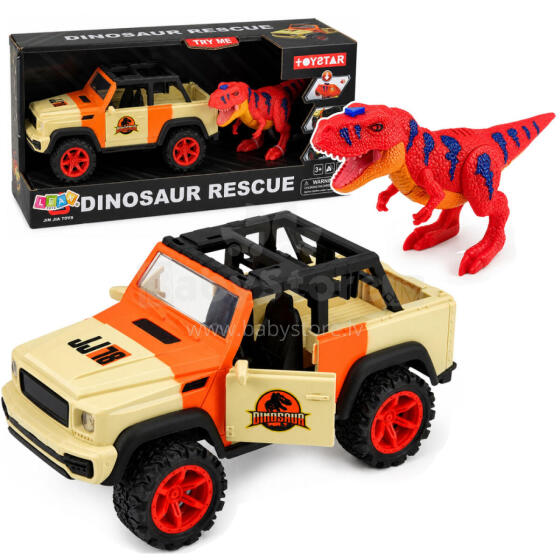 Mugavusauto T-Rex dinosauruse tulede, helide ja avanevate uste abil