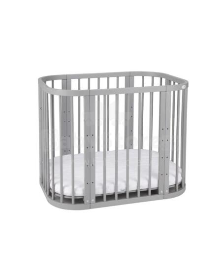Waldin  Bed Crib  5 in 1 Art.297547 Vintage Multifunktsionaalne puidust 5-ühes transformeeriv võrevoodi