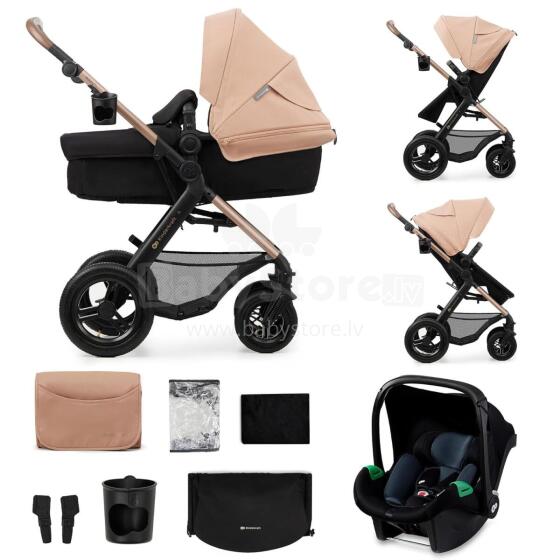 Kinderkraft Moov2 Air 3in1 Art.297978 Beige 3-ühes lapsevanker