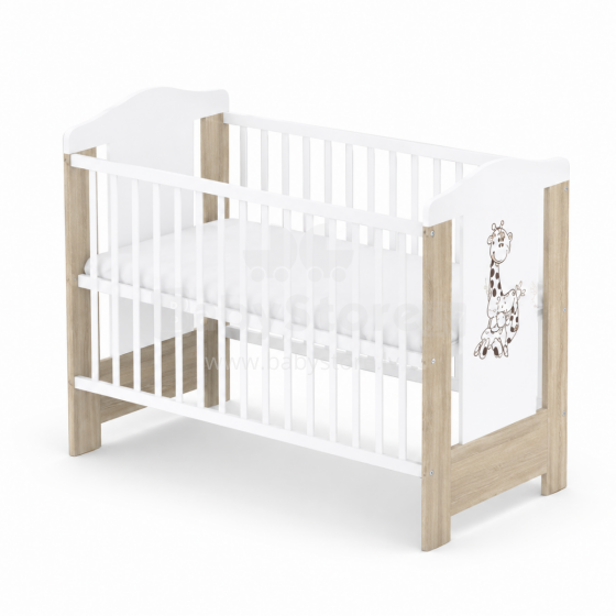 Elf Bed Zephyr Art.298055 White\Pine Puidust beebivoodi 120x60 cm