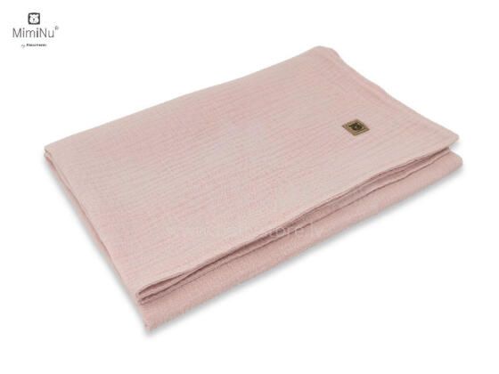 KIECZMERSKI Blanket 75x100 cm MUSLIN 100% cotton powder pink