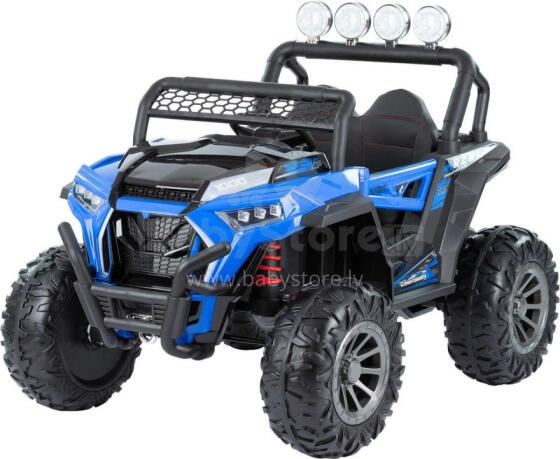 Battery Car - 12V - 4WD - leather seats - NEL918 - MOSTER - BLUE