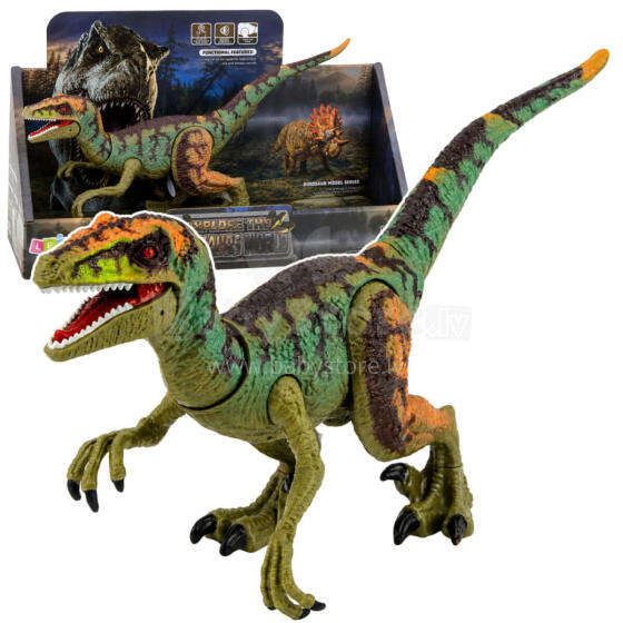 Velociraptor Dinosaur Figure Realistic Movable Limbs Sounds