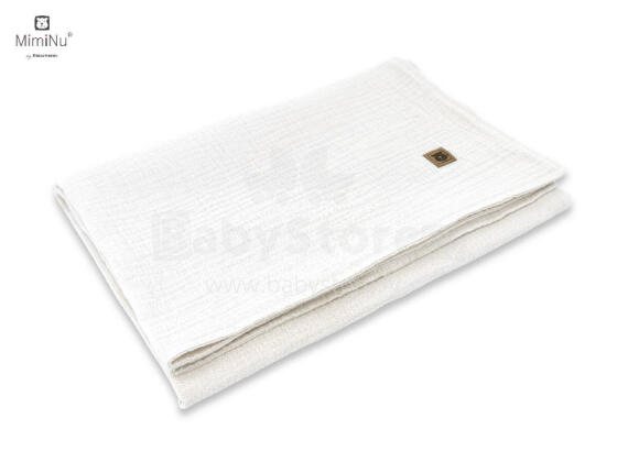 KIECZMERSKI Blanket 75x100 cm MUSLIN 100% cotton cream