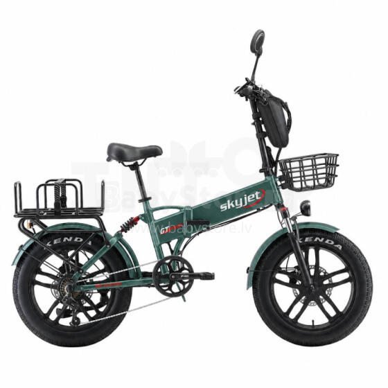 Saliekamais elektriskais velosipēds Skyjet GTIII PRO PLUS Green