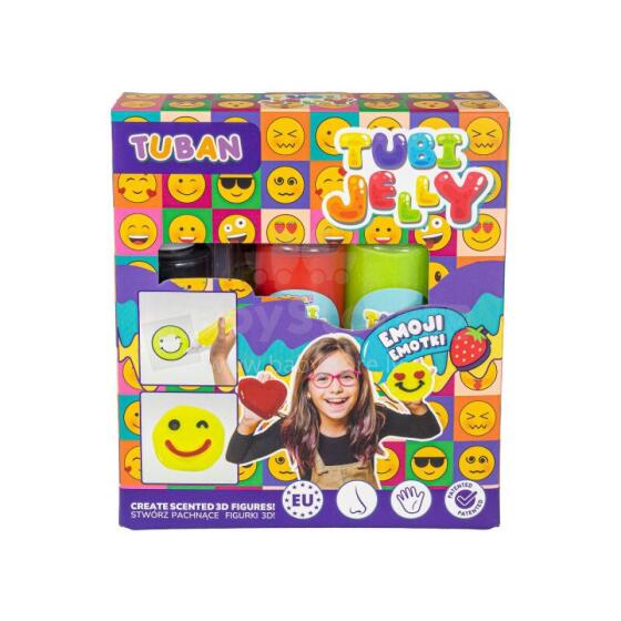 Tubi Jelly komplekt, kolm värvi — Emotikonid